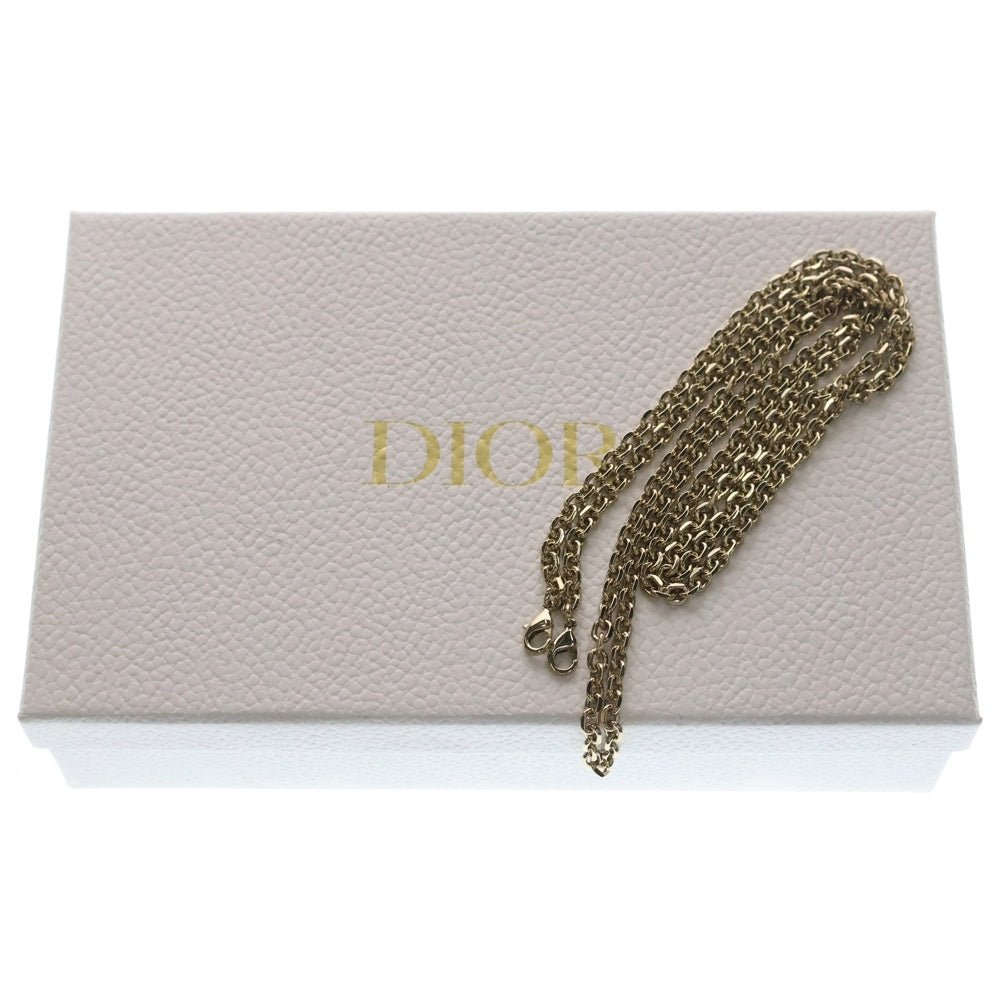 Christian Dior(クリスチャンディオール) フォンショルダー チェーンバッグ ミニバッグ ホワイト レザー ゴールド金具 レディース