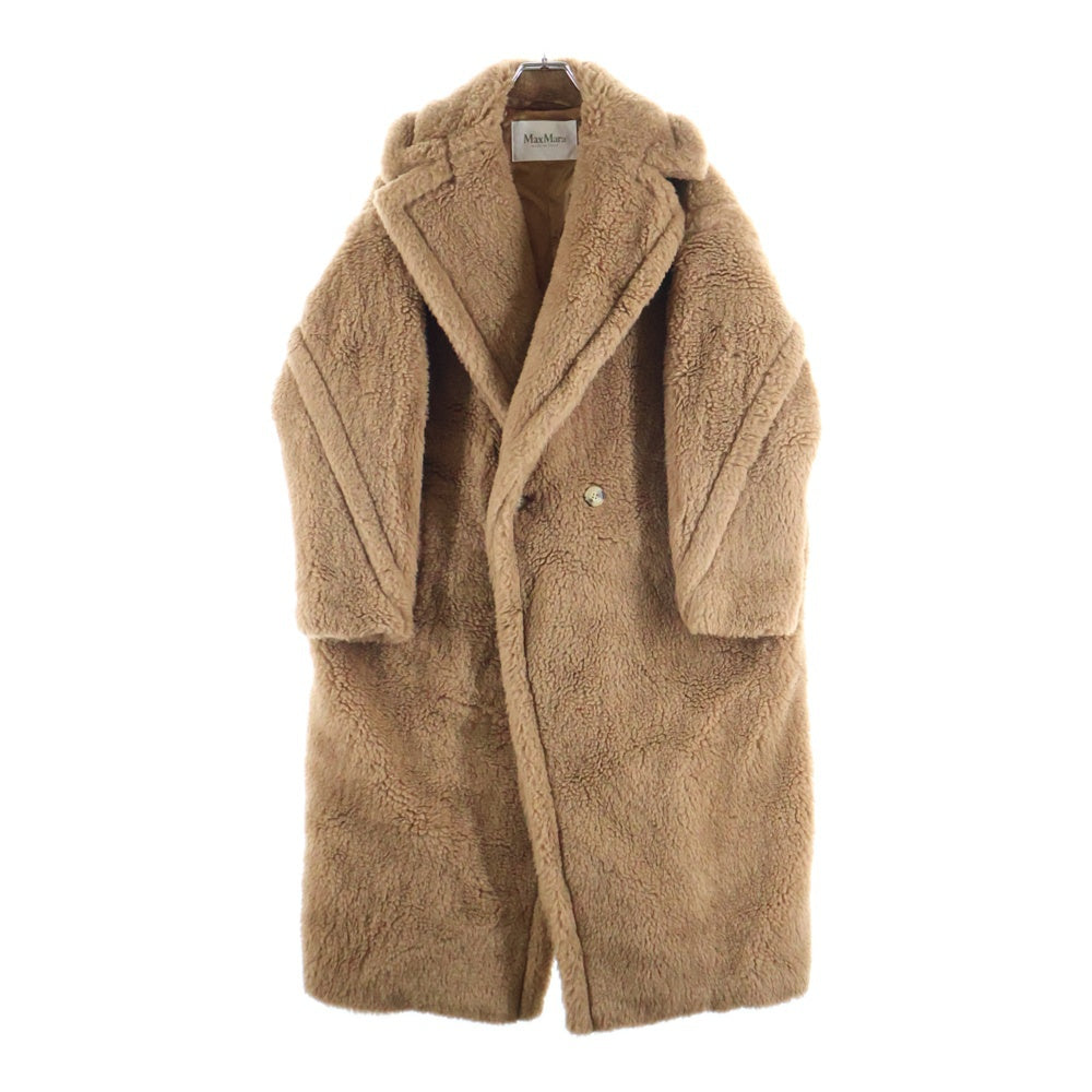 Max Mara(マックスマーラ) テディベア キャメル ボア チェスター ロング コート ブラウン 2421016032 レディース