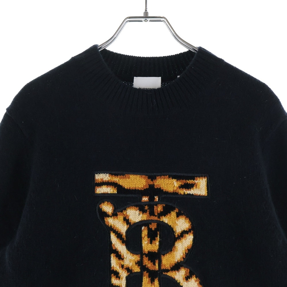 BURBERRY(バーバリー) TBロゴ ウール ニット セーター ブラック 8051469 レディース