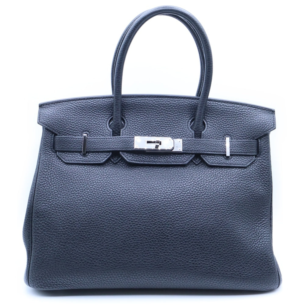 HERMES(エルメス) バーキン30 黒 トゴ シルバー金具 □M刻印 ブラック レディース