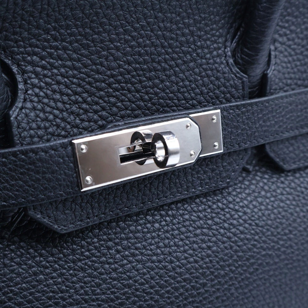 HERMES(エルメス) バーキン30 黒 トゴ シルバー金具 □M刻印 ブラック レディース
