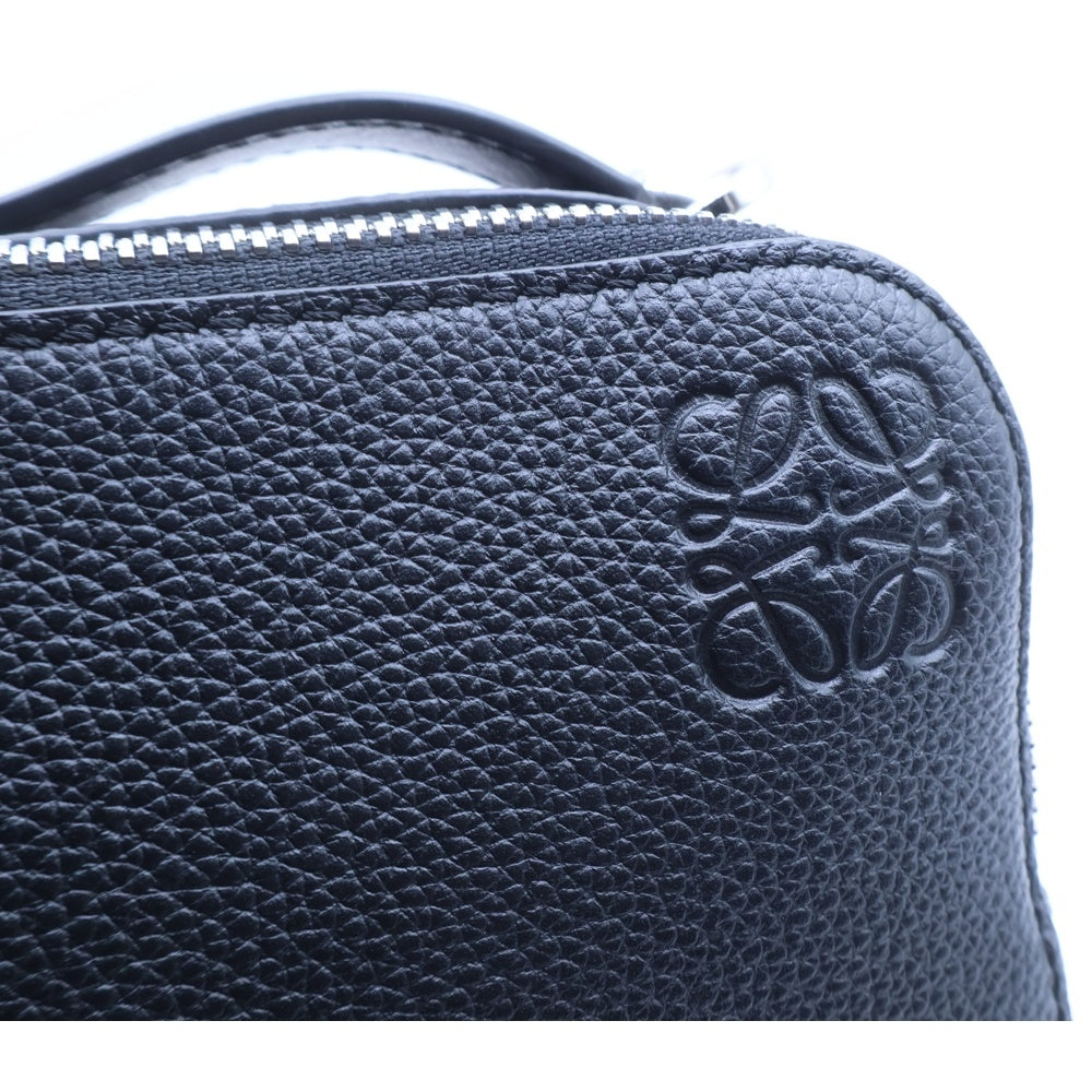 LOEWE(ロエベ) クロスボディ カメラバッグ ミニ ショルダーバッグ ミニバッグ ブラック レザー シルバー金具 レディース