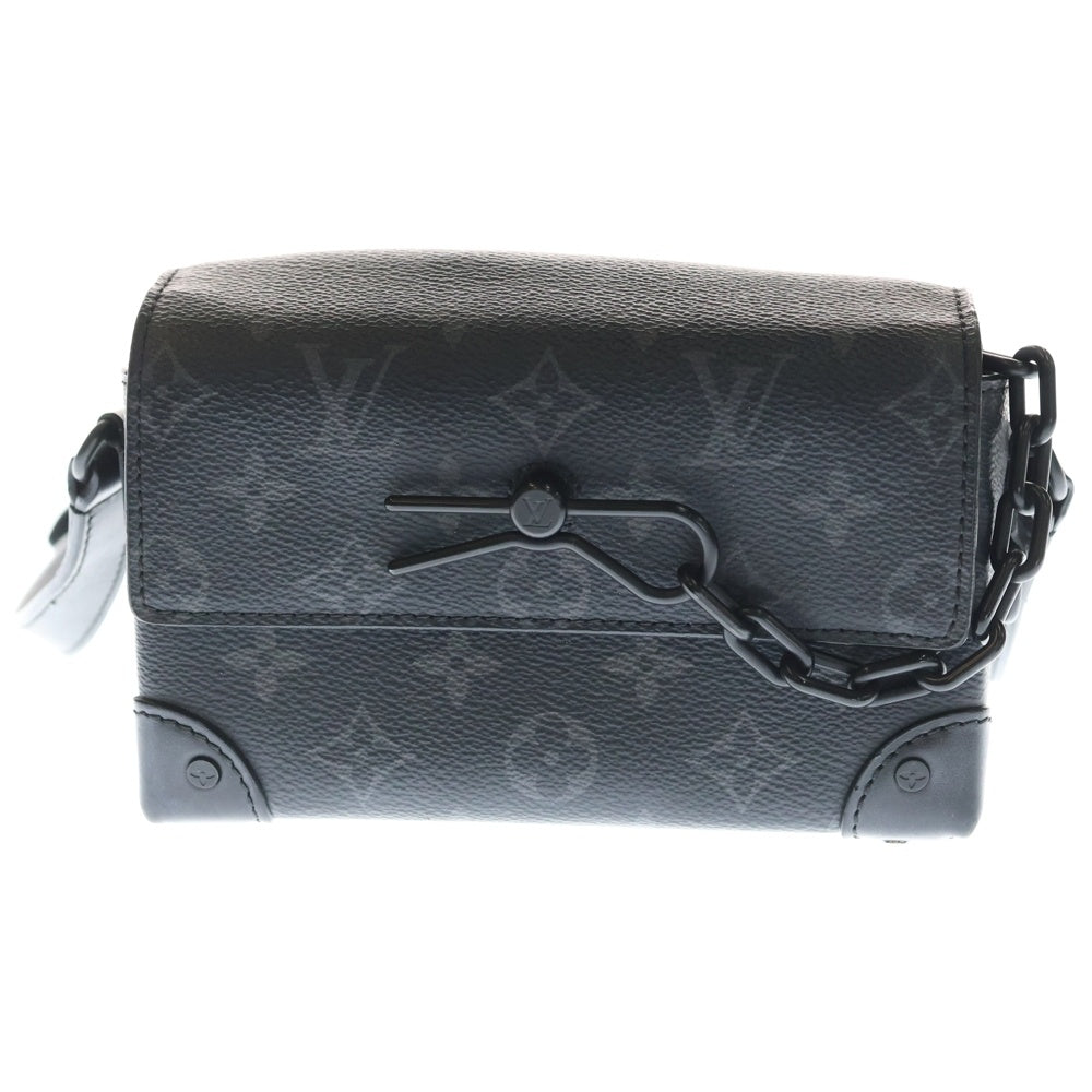 LOUIS VUITTON(ルイヴィトン) エクリプス スティーマー ウェアラブルウォレット ショルダーバッグ ミニバッグ ブラック レザー×PVC M81783 ブラック金具 レディース