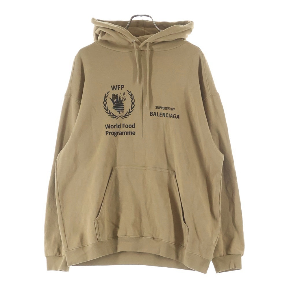 BALENCIAGA(バレンシアガ) 0AW WFP/World Food Programme ロゴコットンパーカー ベージュ600583