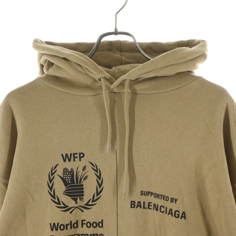 BALENCIAGA(バレンシアガ) 0AW WFP/World Food Programme ロゴコットンパーカー ベージュ600583