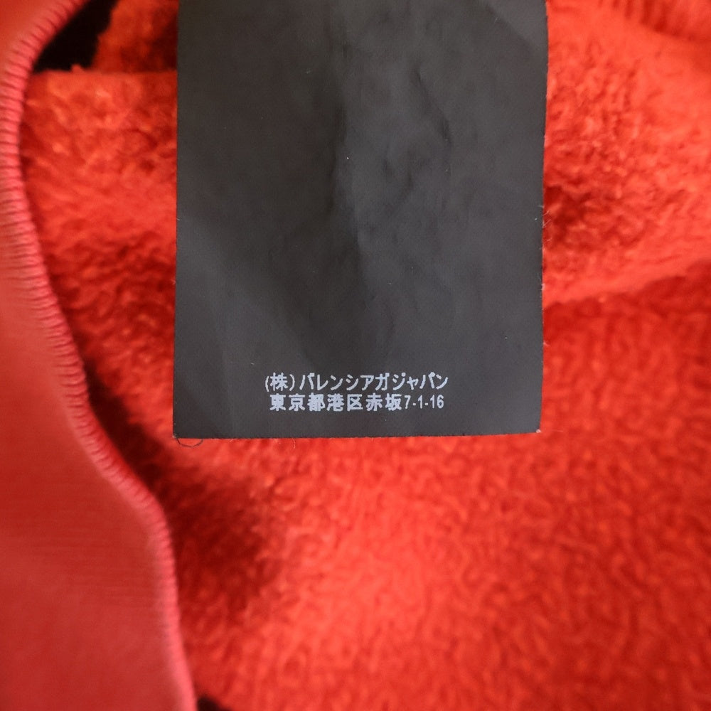 BALENCIAGA(バレンシアガ) EUROPEプリント コットンパーカー レッド 508205