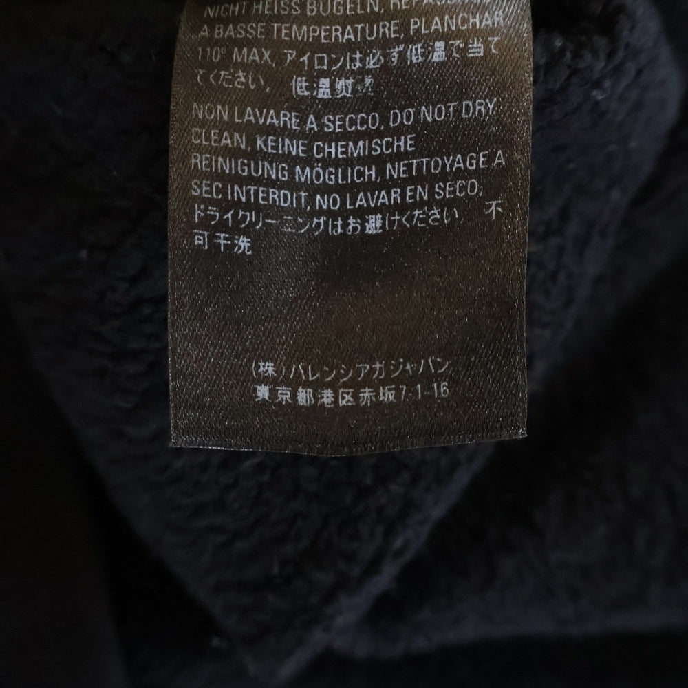 BALENCIAGA(バレンシアガ) 19AW Speed Hunters Oversized Hooded スピードハンターズオーバーサイズフーディ プルオーバーパーカー ブラック 559367 TDV38