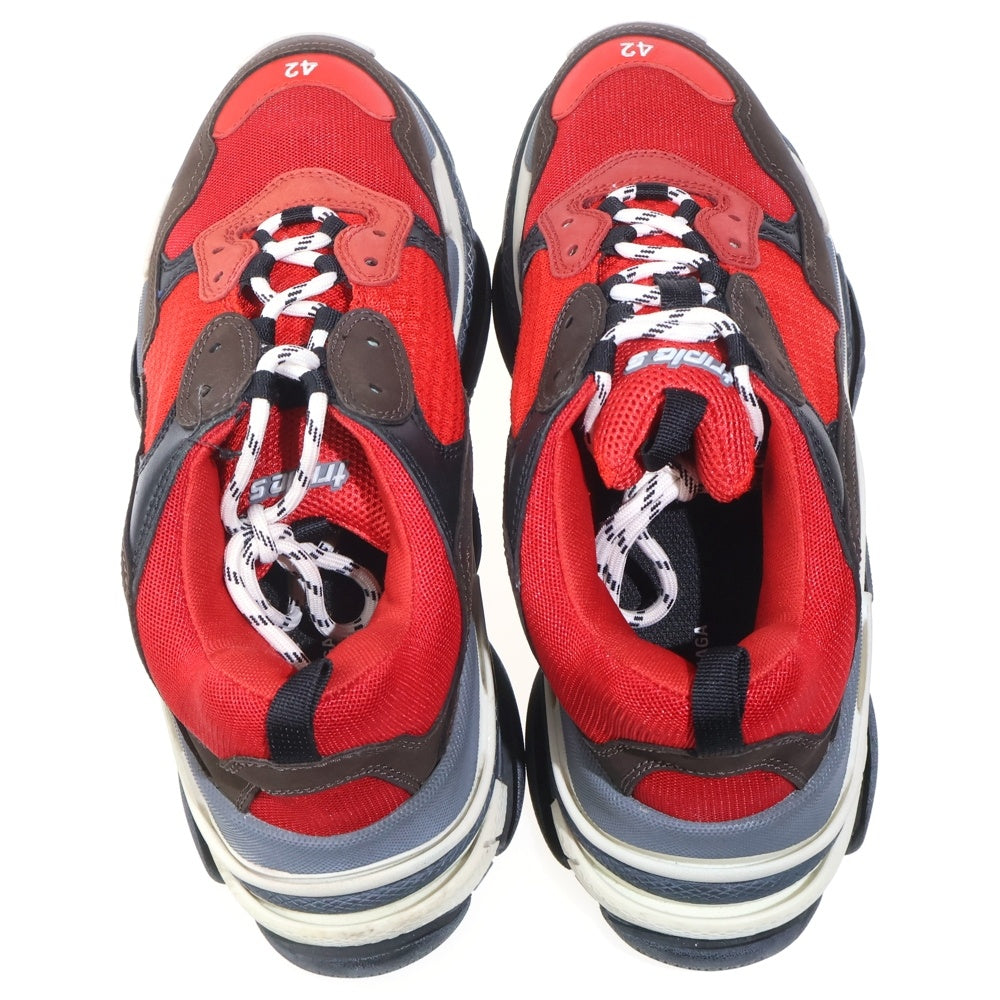BALENCIAGA(バレンシアガ) Triple S ダッドスニーカー レッド 516440