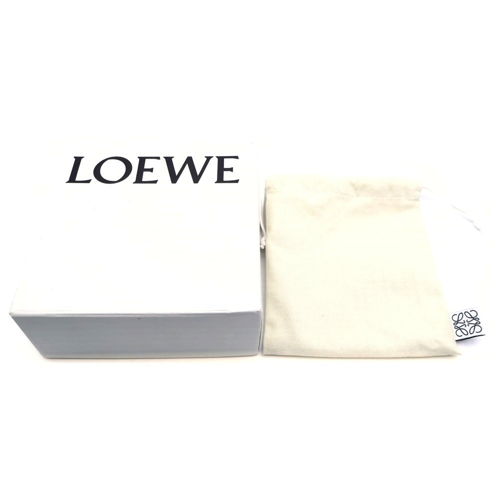 LOEWE(ロエベ) アナグラム トライフォールドウォレット グリーン レザー