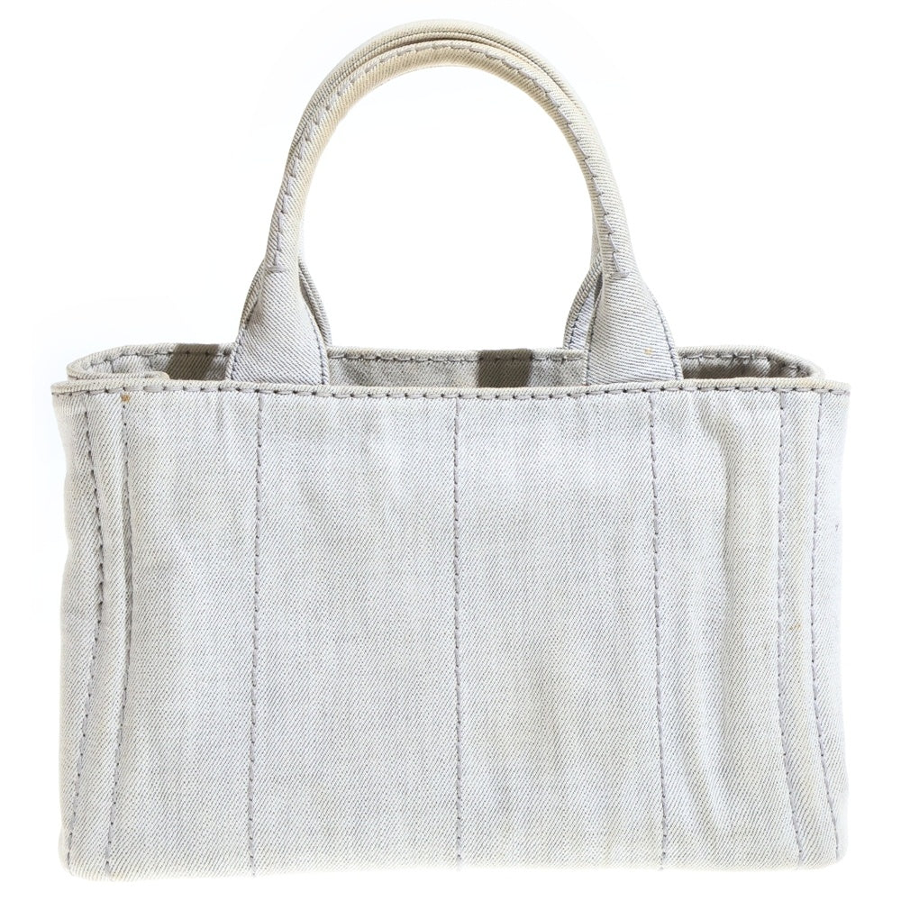 PRADA(プラダ) カナパ 2WAY ハンドバッグ ショルダーバッグ グレー キャンバス B2439G レディース