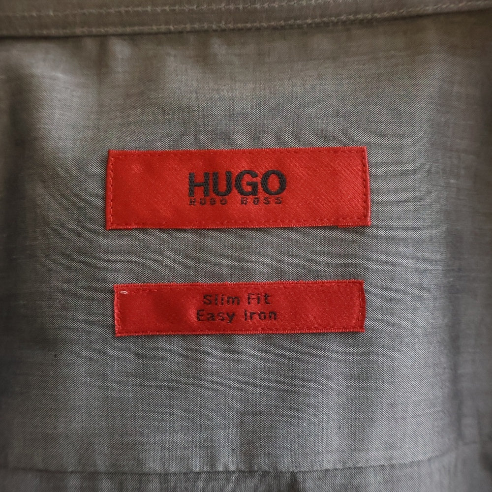 HUGO BOSS(ヒューゴボス) レギュラーカラー 長袖シャツ グレー