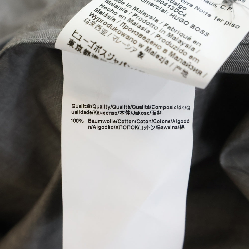 HUGO BOSS(ヒューゴボス) レギュラーカラー 長袖シャツ グレー
