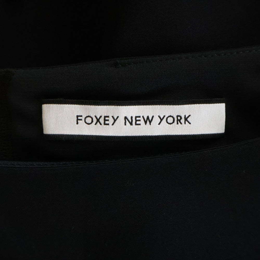 FOXEY(フォクシー) トリアセテート ノースリーブワンピース ブラック レディース