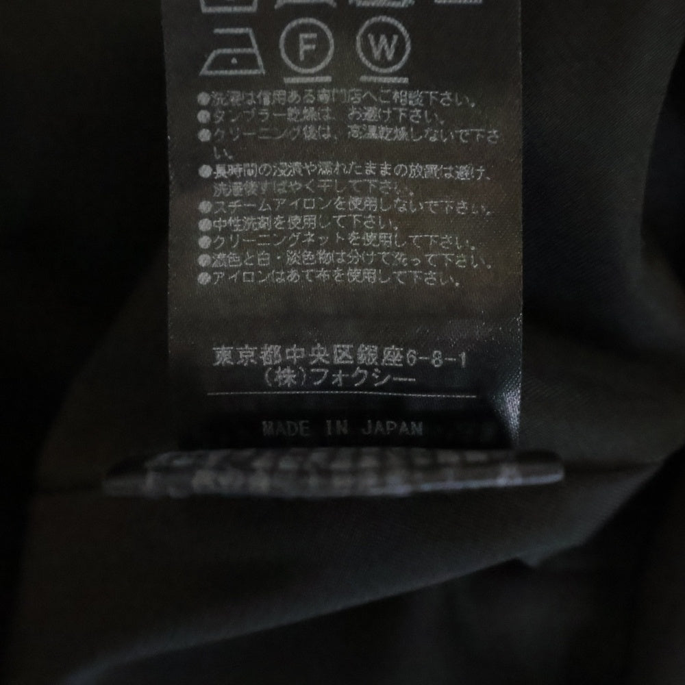 FOXEY(フォクシー) トリアセテート ノースリーブワンピース ブラック レディース