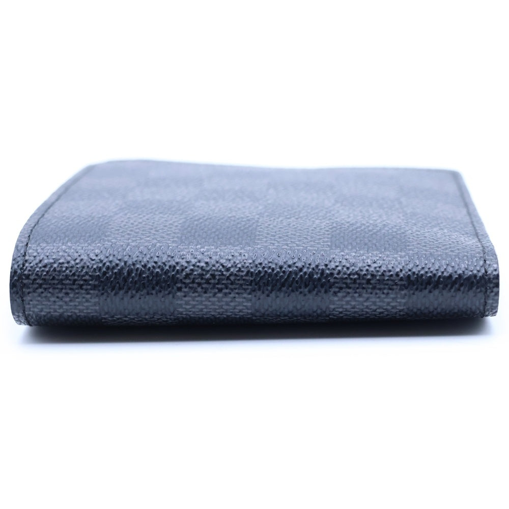 LOUIS VUITTON(ルイヴィトン) ダミエグラフィット ポルトフォイユマルコ PVC コンパクトウォレット 二つ折り財布 ブラック N62664