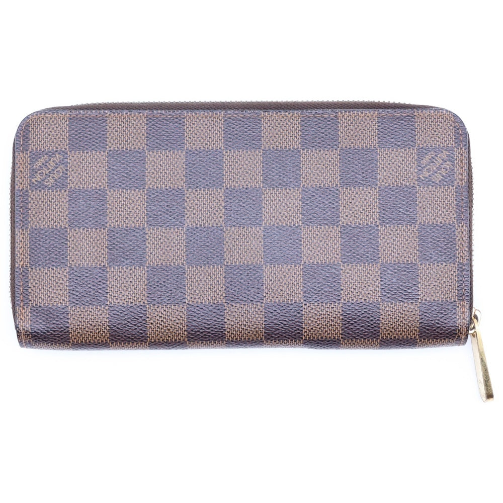 LOUIS VUITTON(ルイヴィトン) ダミエ ジッピーウォレット PVC 長財布 ゴールド金具 ブラウン N41661 レディース