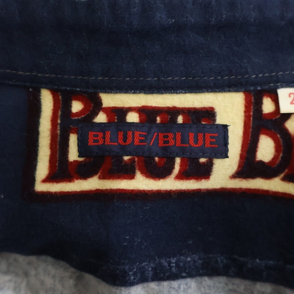 BLUE BLUE(ブルーブルー) ■ハリラン総柄 長袖シャツ ブルー コットン #2