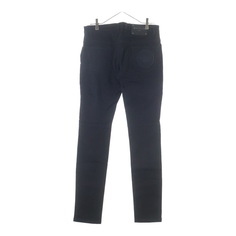 BALMAIN(バルマン) ■18SS バイカーデニム ブラック コットン #29 S8H9131T134