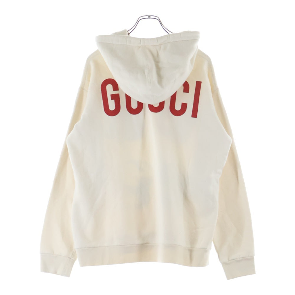 GUCCI(グッチ) ■マニフェストマスク プルオーバーパーカー ホワイト コットン #M 469251