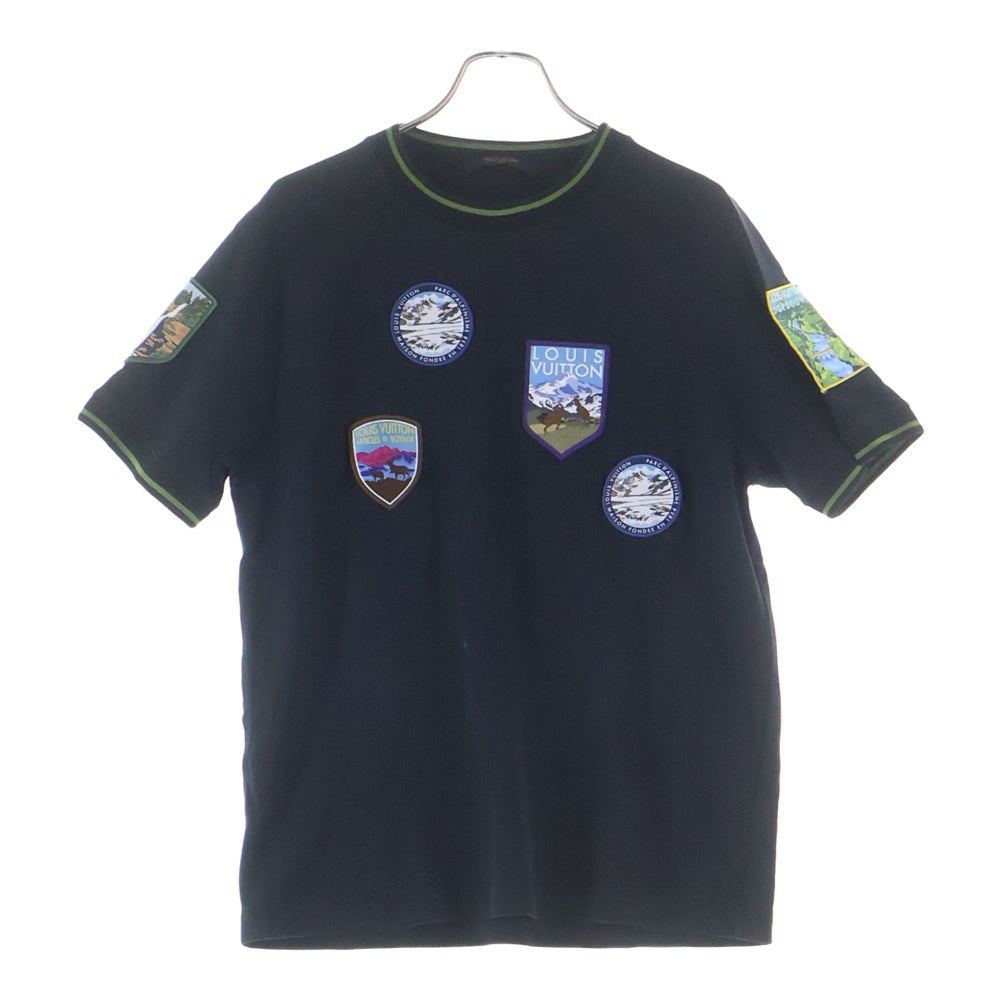 LOUIS VUITTON(ルイヴィトン) ■18AWナショナルパークパッチ 半袖Tシャツ ブラック #M HFY77WHUC