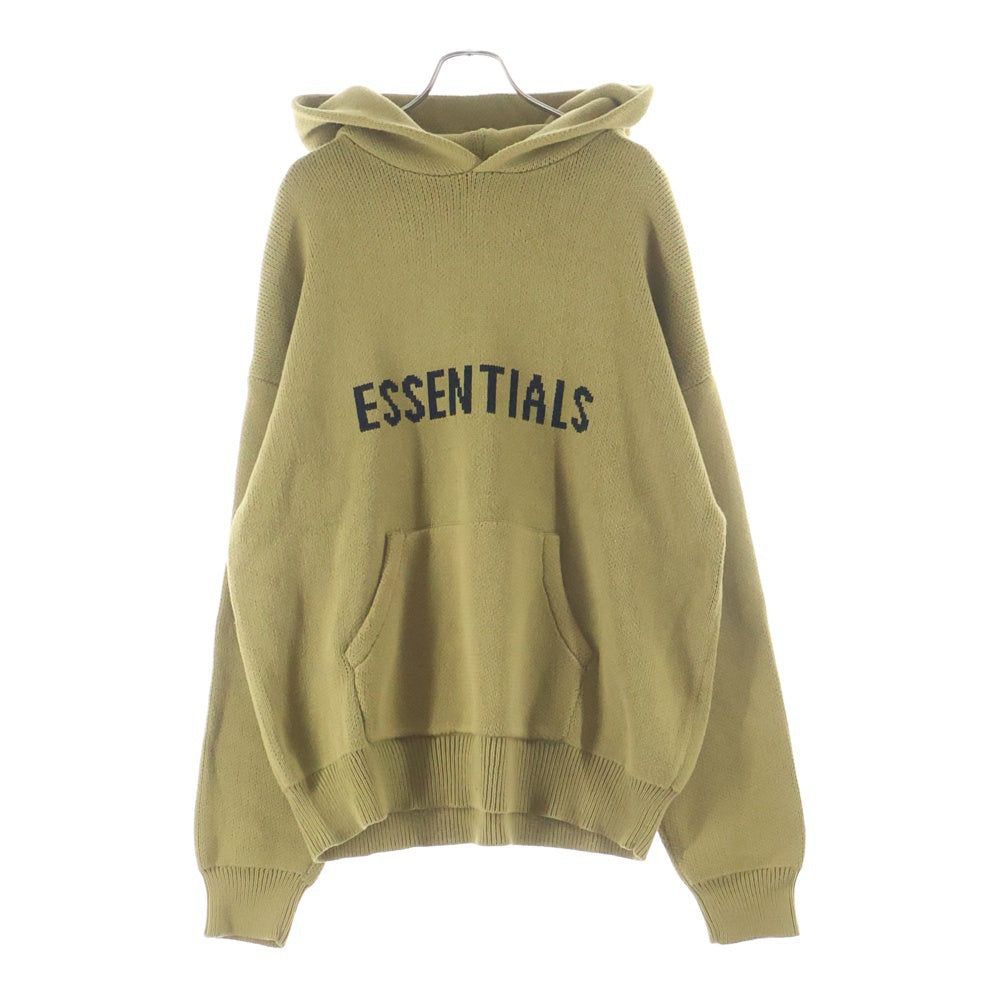 FEAR OF GOD ESSENTIALS(フィアオブゴッド エッセンシャルズ) ■ESSENTIALS ニットパーカー ブラウン コットン #M