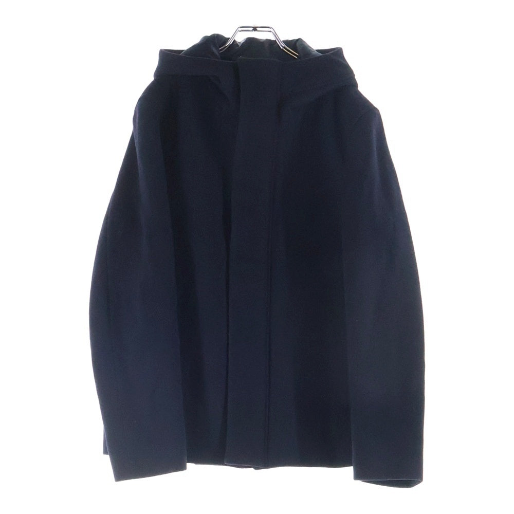 Calvin Klein(カルバンクライン) ■フード付きダッフルコート 黒 ウール #38