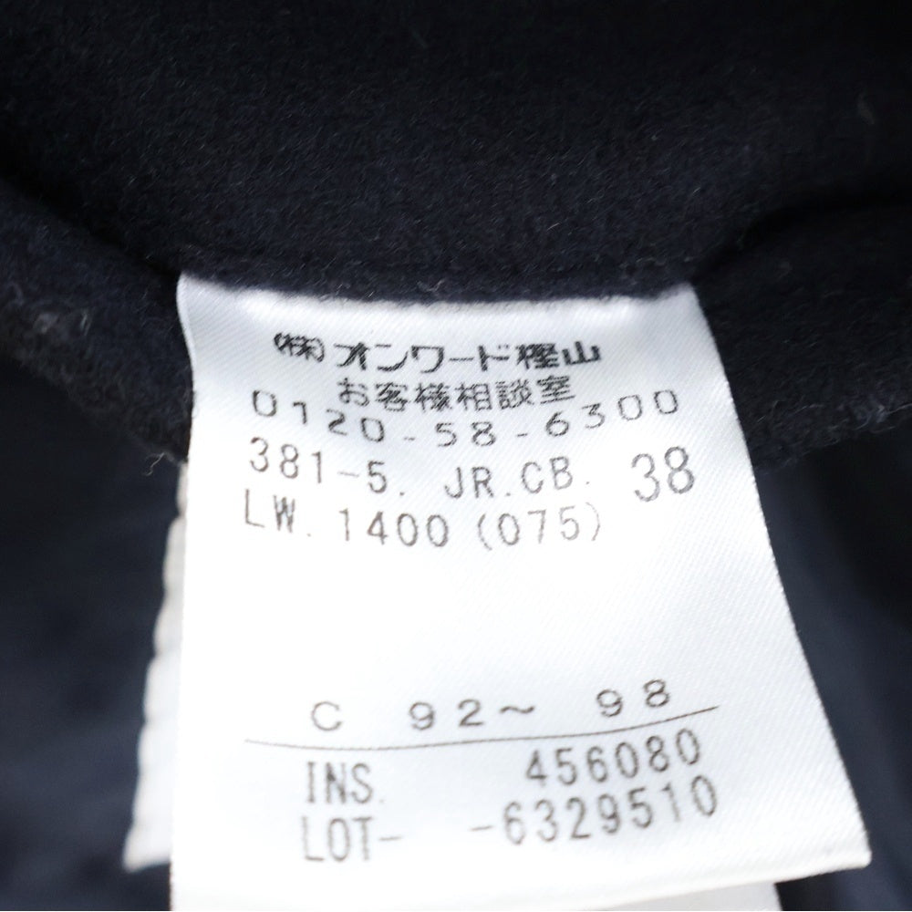 Calvin Klein(カルバンクライン) ■フード付きダッフルコート 黒 ウール #38