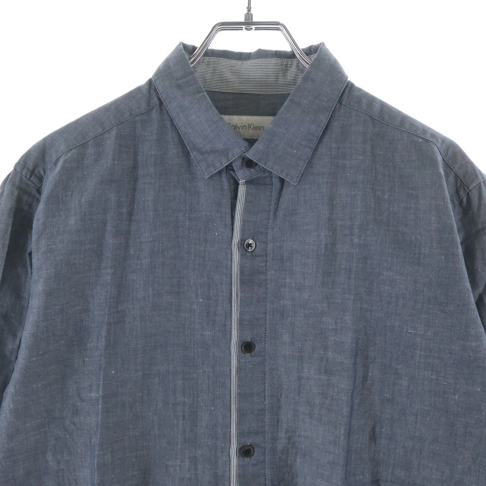 Calvin Klein(カルバンクライン) ■長袖シャツ グレー コットン