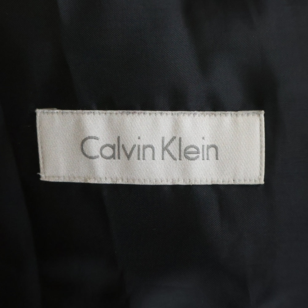 Calvin Klein(カルバンクライン) ■フード付きダッフルコート 黒 ウール #40