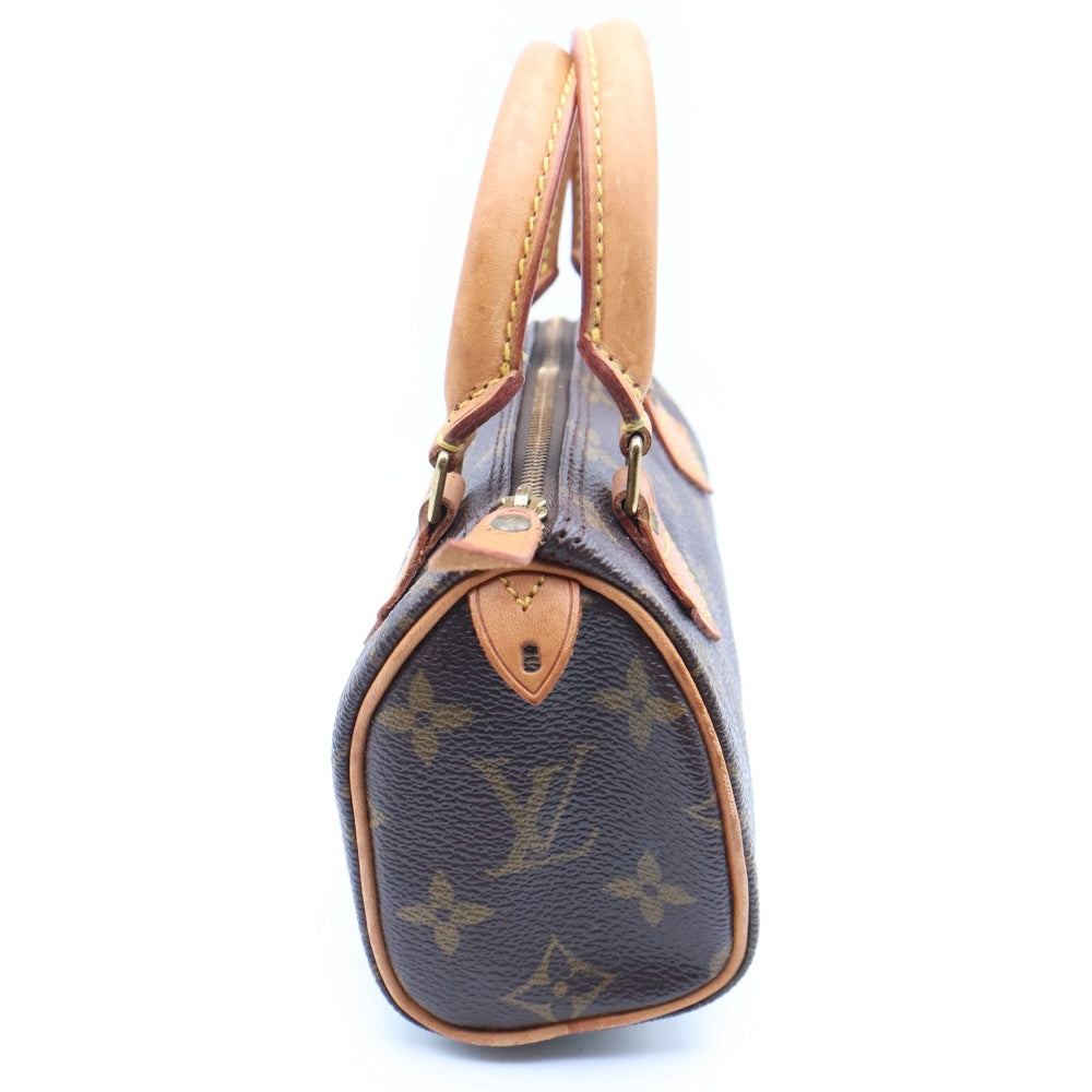 LOUIS VUITTON(ルイヴィトン) モノグラム ミニスピーディ 2WAYバッグ ショルダーバッグ ミニボストンバッグ ハンドバッグ ブラウン レザー×PVC M41534 ゴールド金具