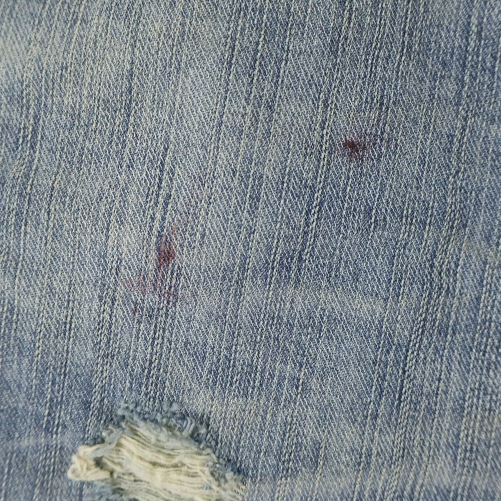 BALENCIAGA(バレンシアガ) ■Cut-Up Baggy Pants カットアップ バギー パンツ ブルー F40 805097