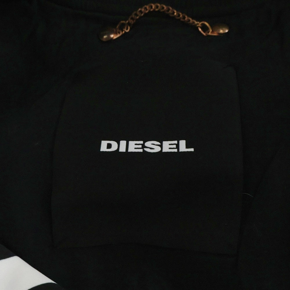 DIESEL(ディーゼル) ■G-Soledad Bomber Jacket ゼブラ柄 ボンバー フライトジャケット ホワイト×ブラックリバーシブル レディース