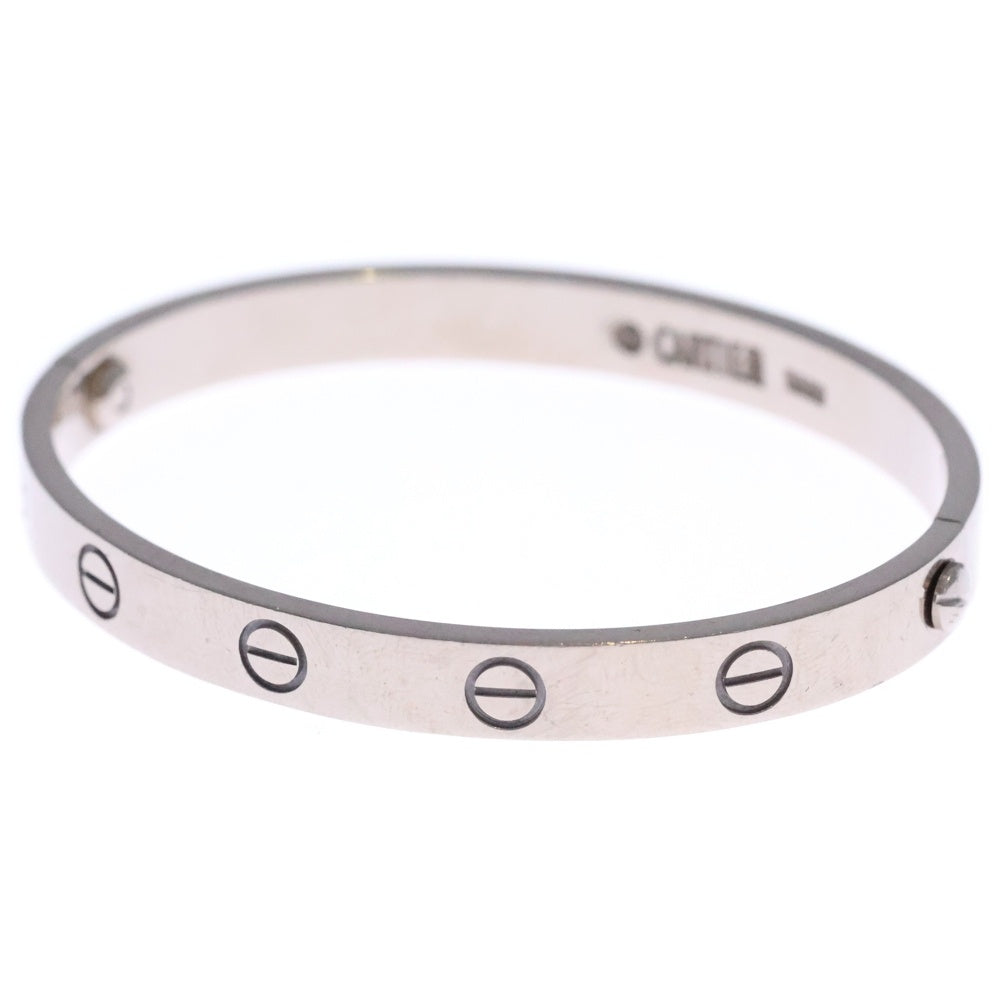 Cartier(カルティエ) ラブブレス 旧型 バングル ブレスレット シルバー K18WG #16 32.5g レディース