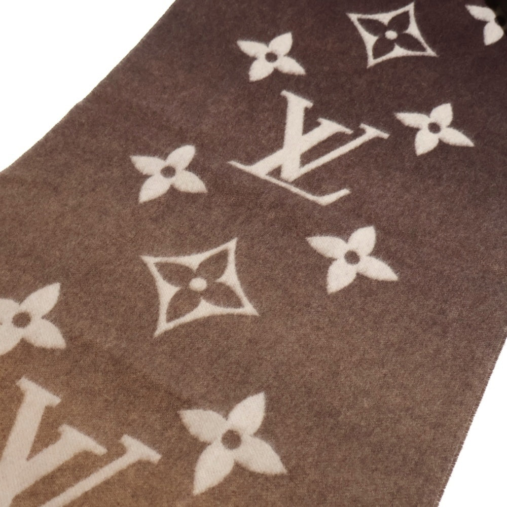 LOUIS VUITTON(ルイヴィトン) レイキャビック グラディエント モノグラム フリンジ マフラー ベージュ M73675 レディース