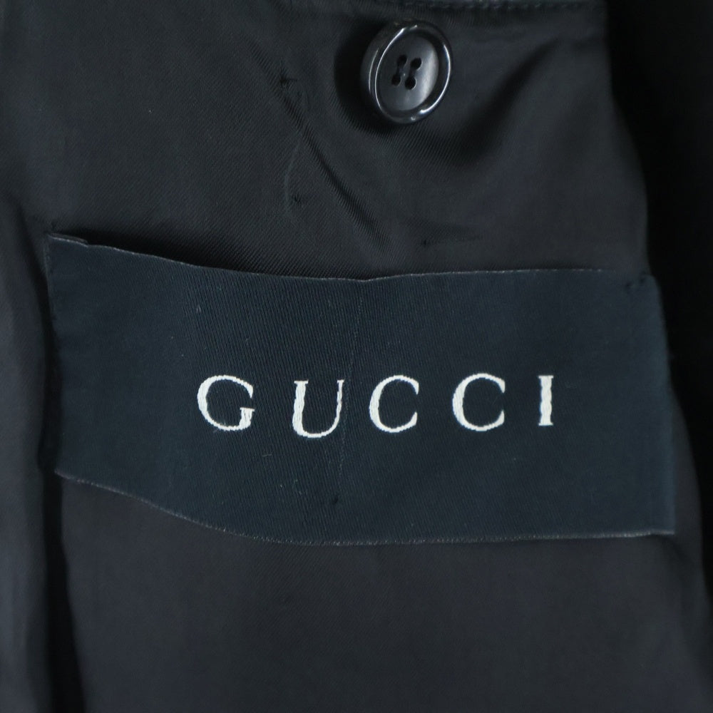GUCCI(グッチ) 2Bラムスキンテーラードジャケット ブラック 339-0929-7516