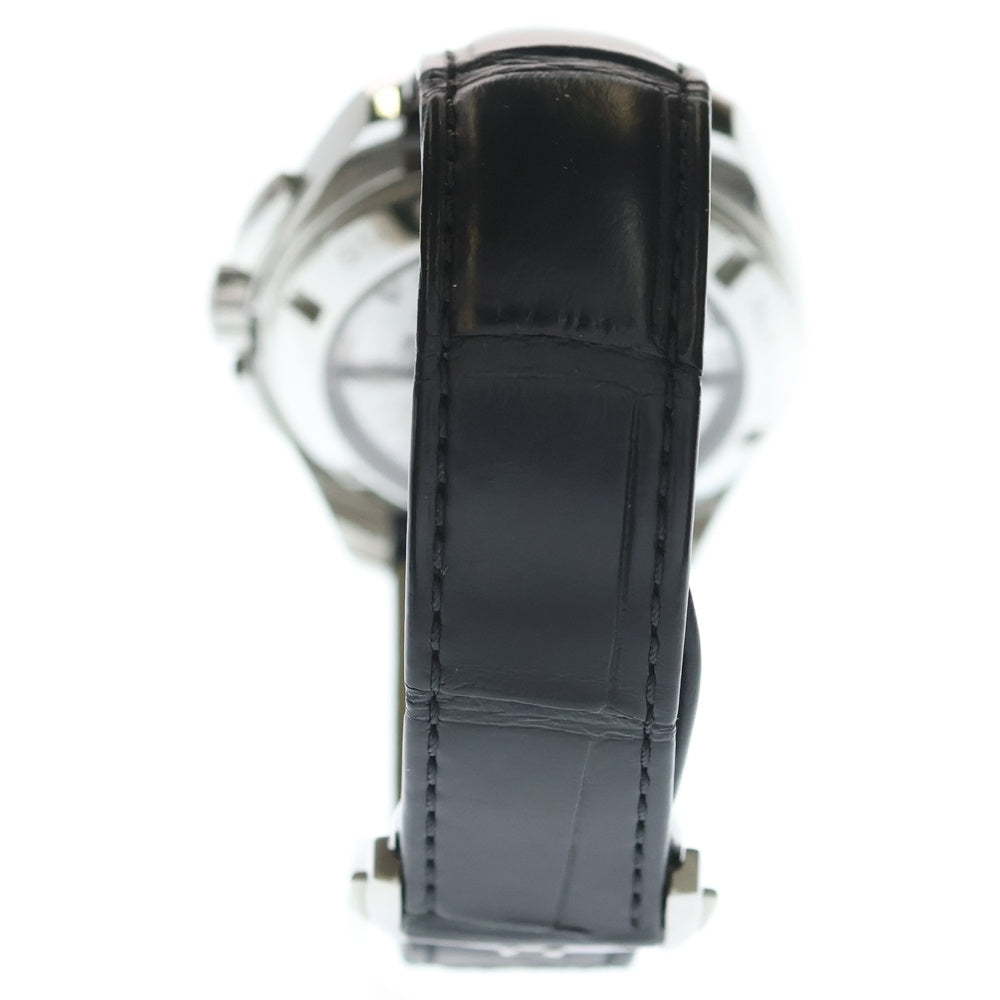 OMEGA(オメガ) シーマスター アクアテラ コーアクシャル GMT 黒文字盤 レザーベルト シルバー/ブラック 231.13.43.52.06.001