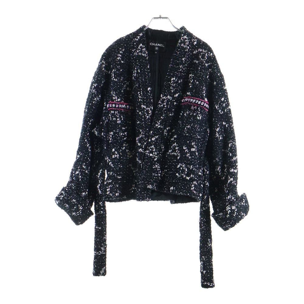 CHANEL(シャネル) 24SS ココマークボタン ベルト付ツイード 