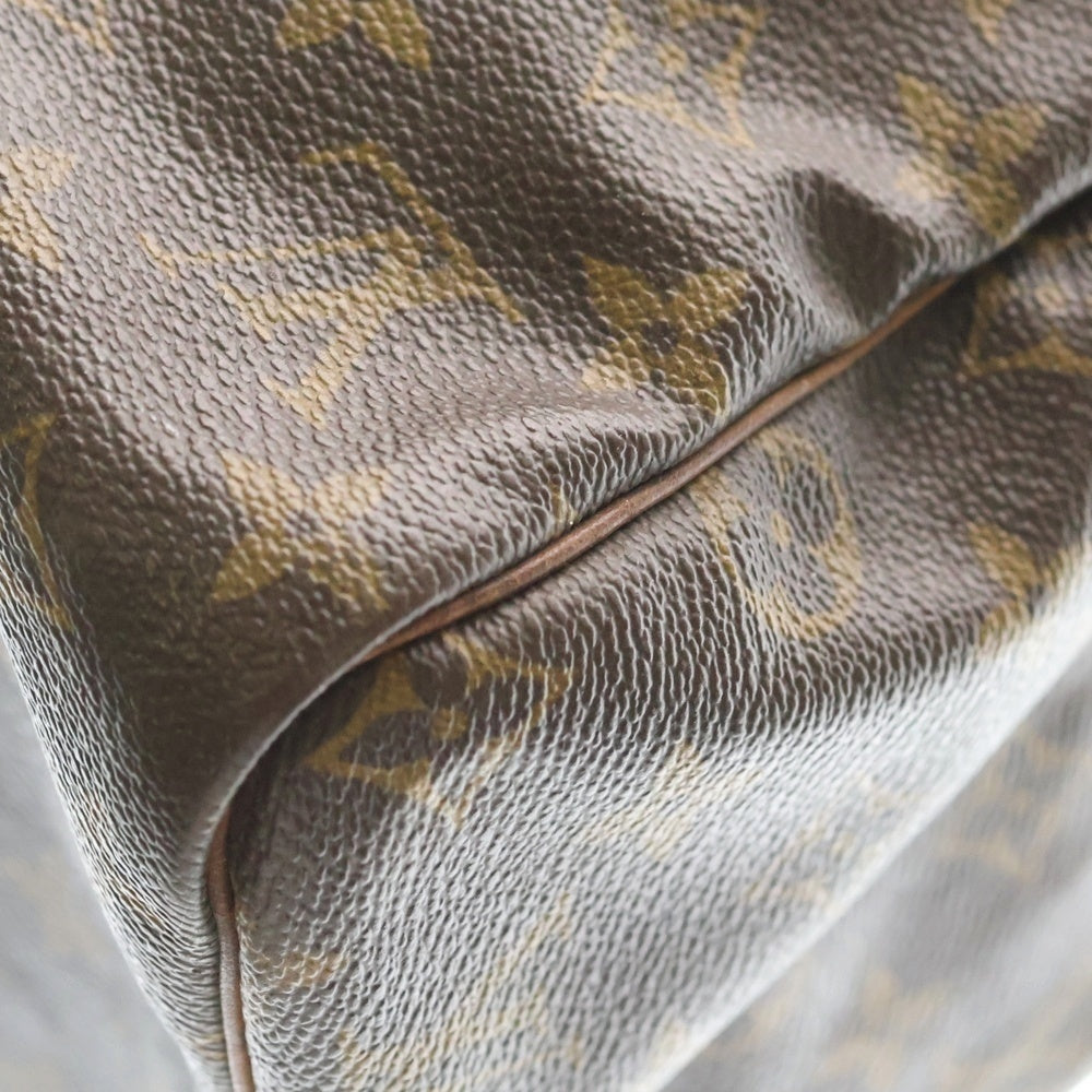 LOUIS VUITTON(ルイヴィトン) モノグラム スピーディ30 ボストンバッグ ハンドバッグ ブラウン レザー×PVC M41526 ゴールド金具 レディース