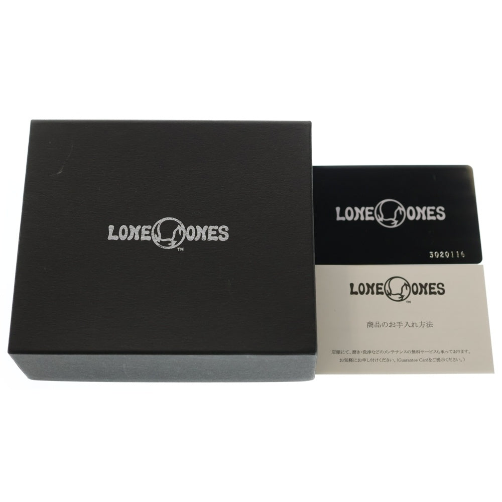 LONE ONES(ロンワンズ) ■MFウォレット ジッパー ショートプレート レザー×sv925