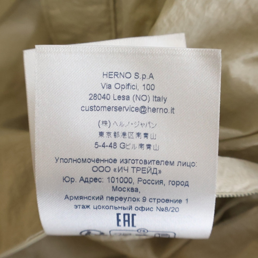 HERNO(ヘルノ) Boxy Fit Waterproof Jacket ベージュ 40 GI000284D レディース