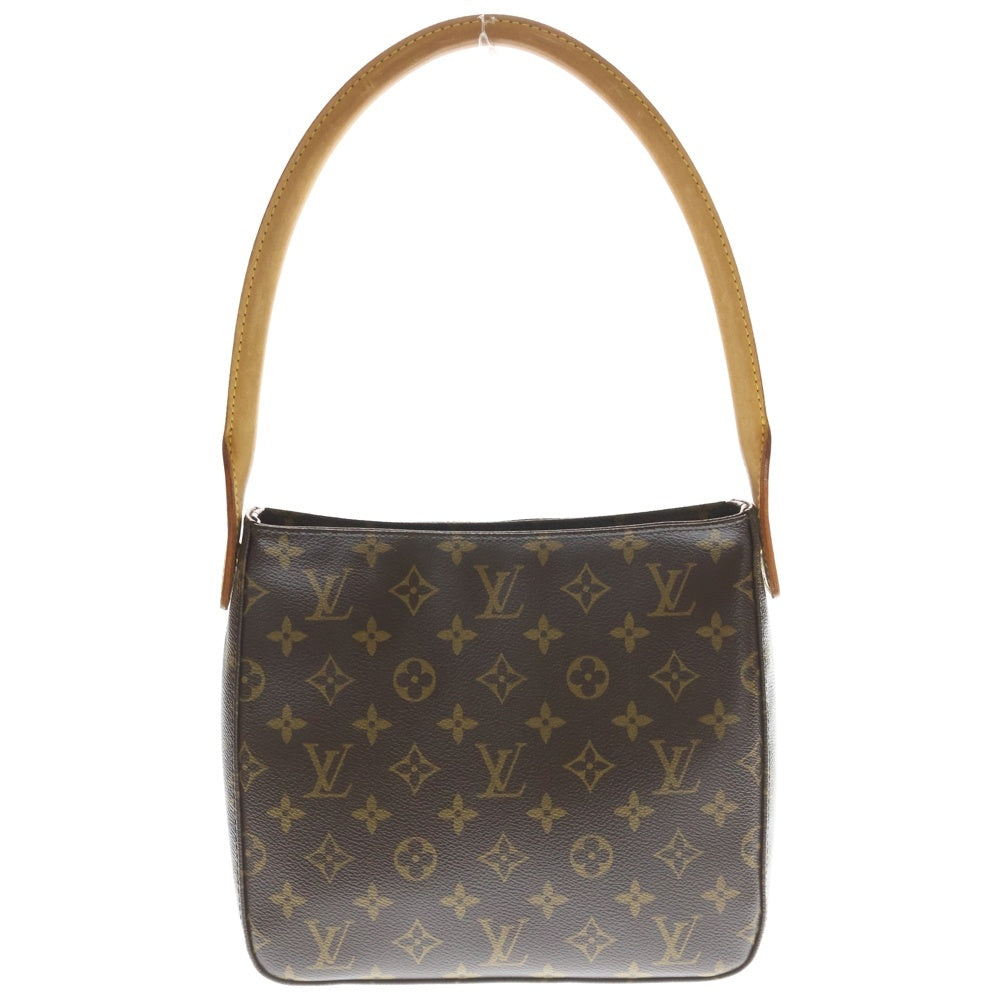 LOUIS VUITTON(ルイヴィトン) モノグラム ルーピングMM レザーワンショルダーバッグ ハンドバッグ ブラウン M51146 レディース