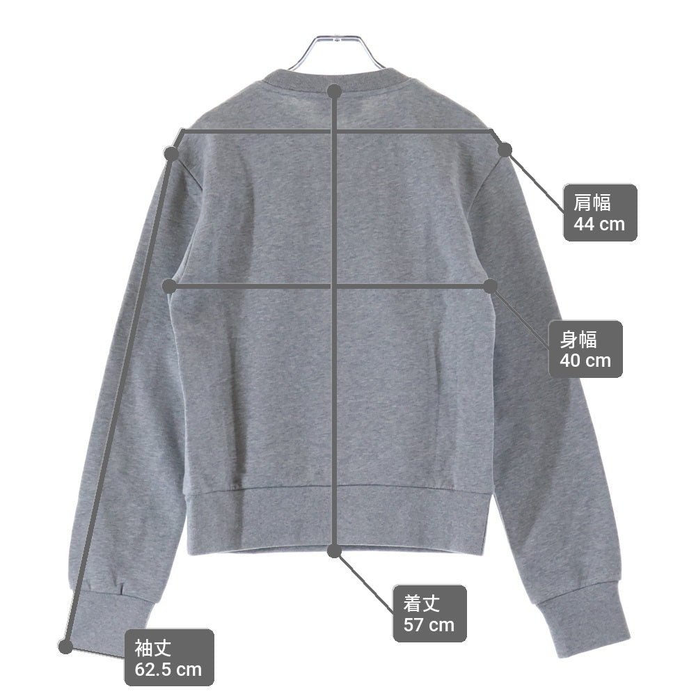 GUCCI(グッチ) 24SS エンボスロゴ コットンクルーネック長袖トレーナー スウェット グレー 785636 XJGLG レディース
