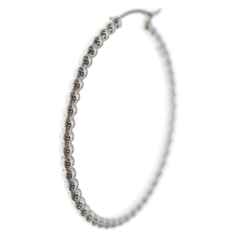 Van Cleef & Arpels(ヴァンクリーフアンドアーペル) ペルレ フープ ピアス 750WG ホワイトゴールド レディース