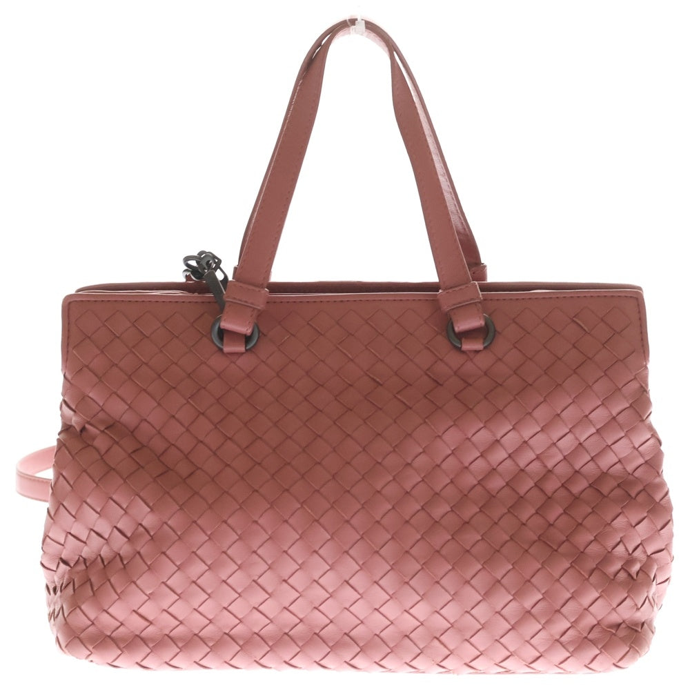 BOTTEGA VENETA(ボッテガヴェネタ) イントレチャート 2WAY ハンドバッグ ショルダーバッグ ピンク レディース