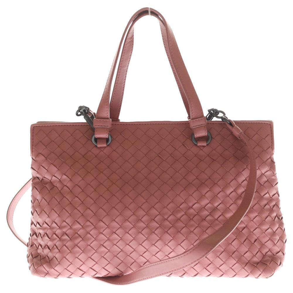 BOTTEGA VENETA(ボッテガヴェネタ) イントレチャート 2WAY ハンドバッグ ショルダーバッグ ピンク レディース
