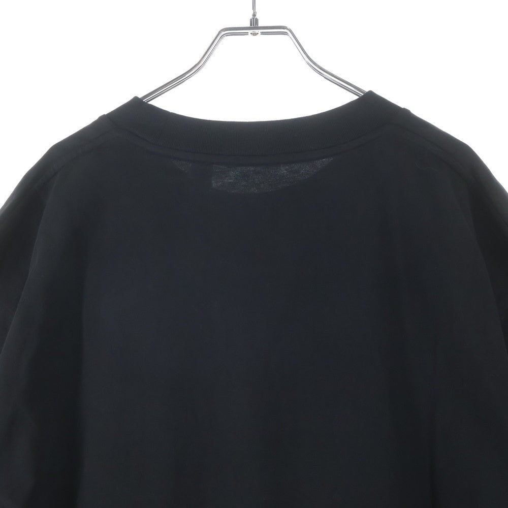 MONCLER GENIUS(モンクレール ジーニアス) ×Palm Angels コラボ ロゴプリントクルーネック半袖カットソー Tシャツ ブラック J209L8C00003