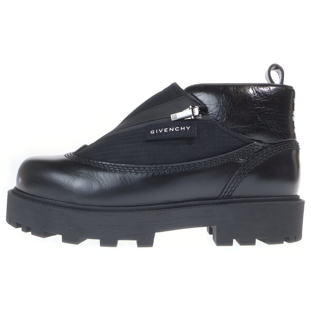 GIVENCHY(ジバンシィ) ストーム レザー アンクル ショートブーツ ブラック BH603YH1NH