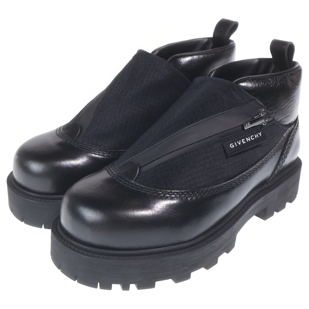 GIVENCHY(ジバンシィ) ストーム レザー アンクル ショートブーツ ブラック BH603YH1NH