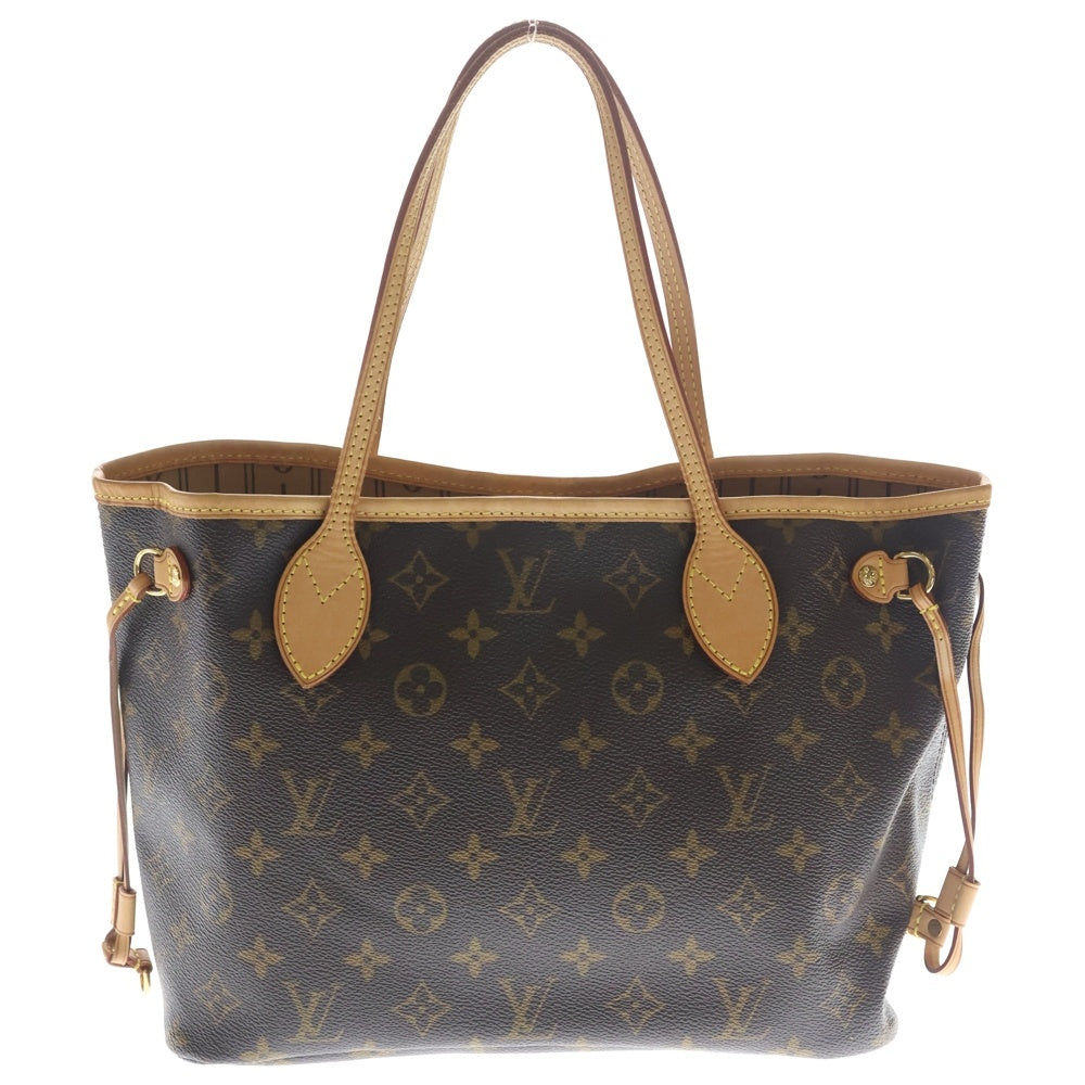 LOUIS VUITTON(ルイヴィトン) ネヴァーフルPM モノグラム PVC レザー ハンド トートバッグ ゴールド金具 ブラウン M40155 レディース