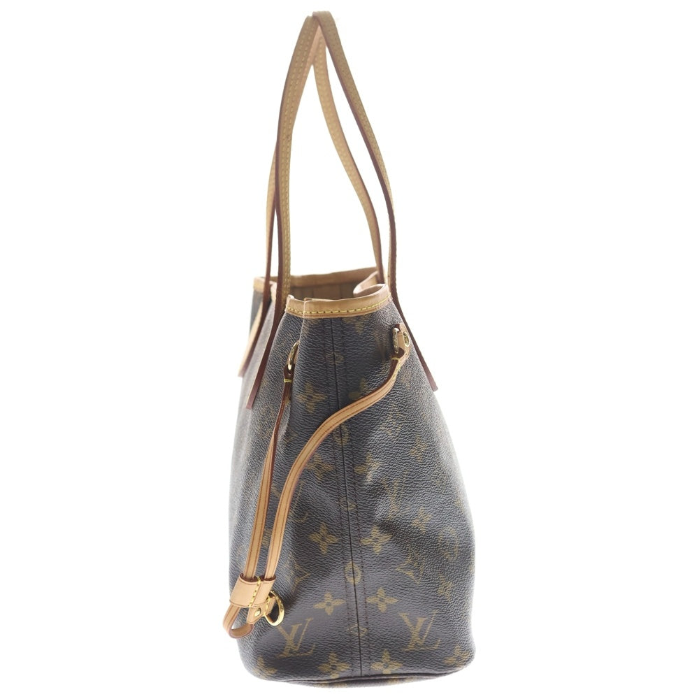 LOUIS VUITTON(ルイヴィトン) ネヴァーフルPM モノグラム PVC レザー ハンド トートバッグ ゴールド金具 ブラウン M40155 レディース